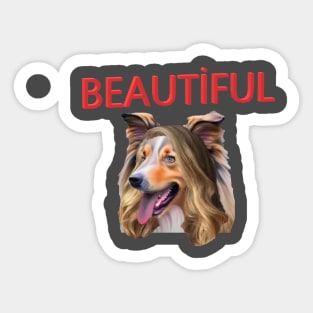 Dog like human Sticker